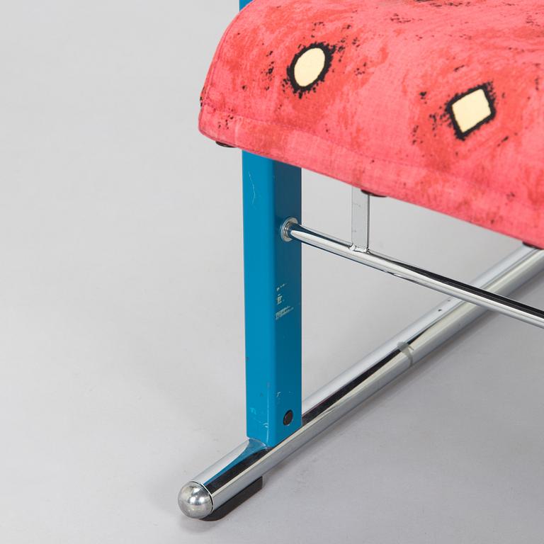 Yrjö Kukkapuro, A 1980s  'Experiment' open armchair for Avarte, Finland.