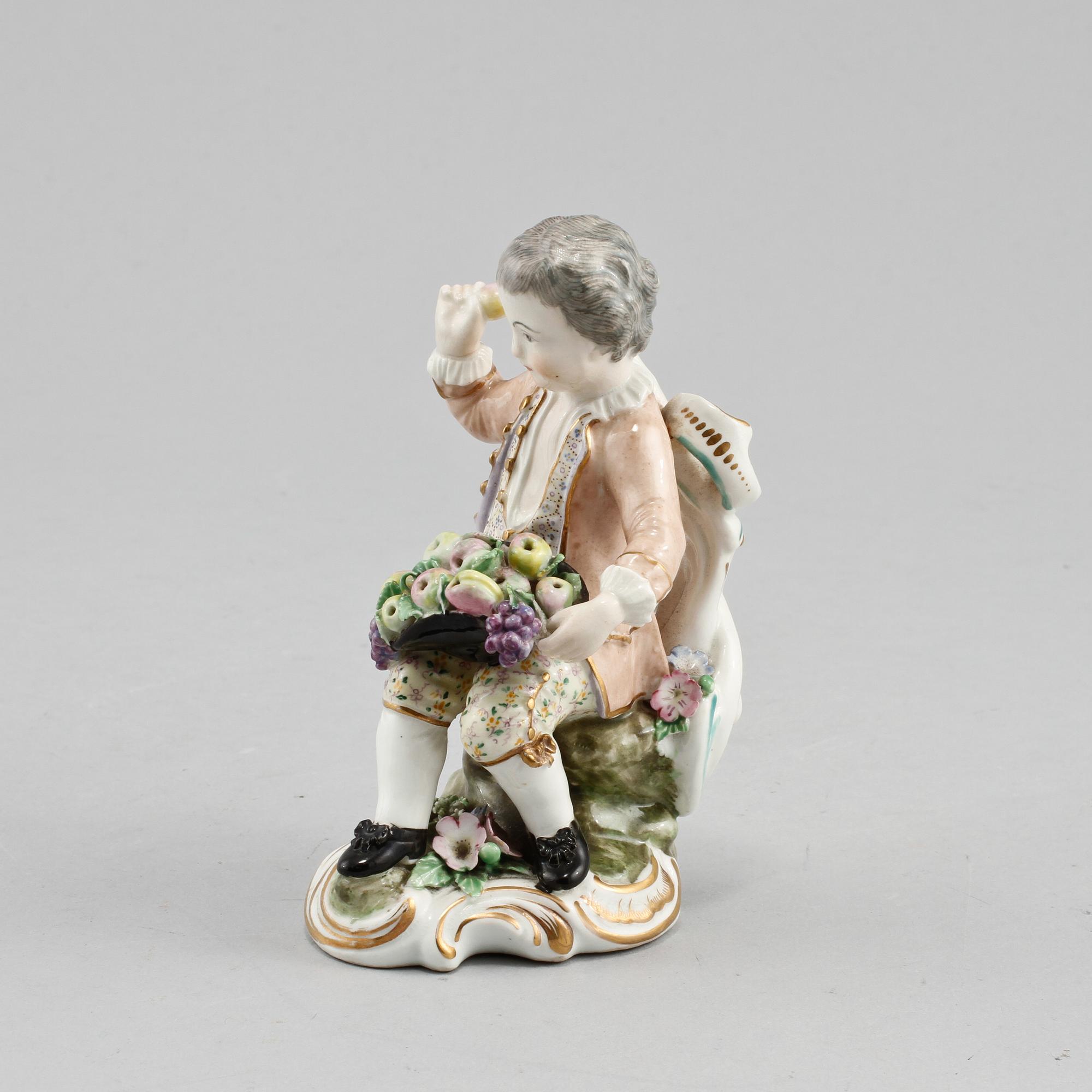 FIGURIN, porslin, Meissen, 1900-talets första del.
