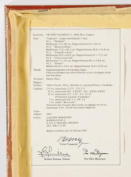 Victor Vasarely, silkscreen in colours, signed 233/275.