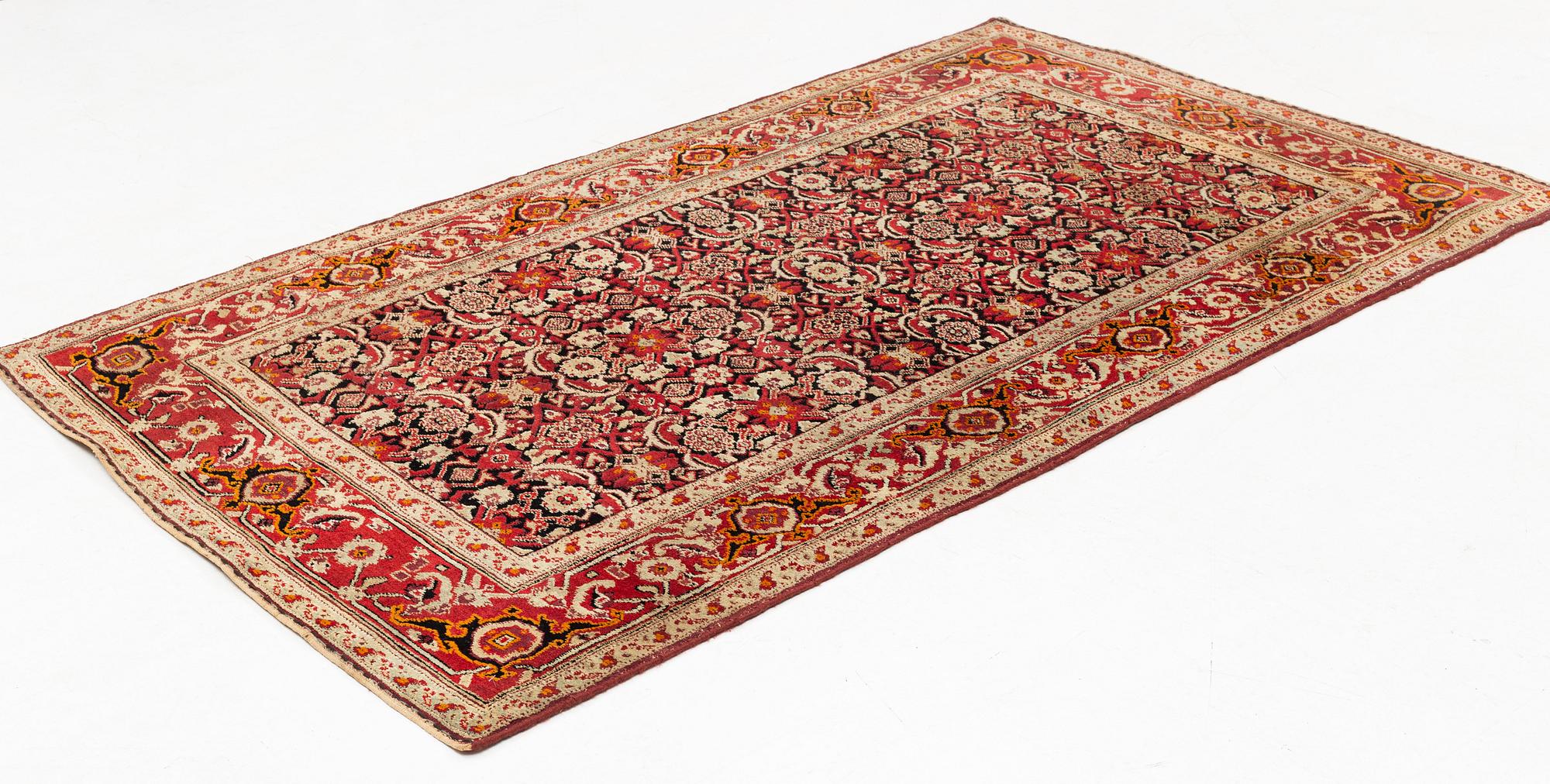 Matta, antik Agra, ca 208 x 127 cm.