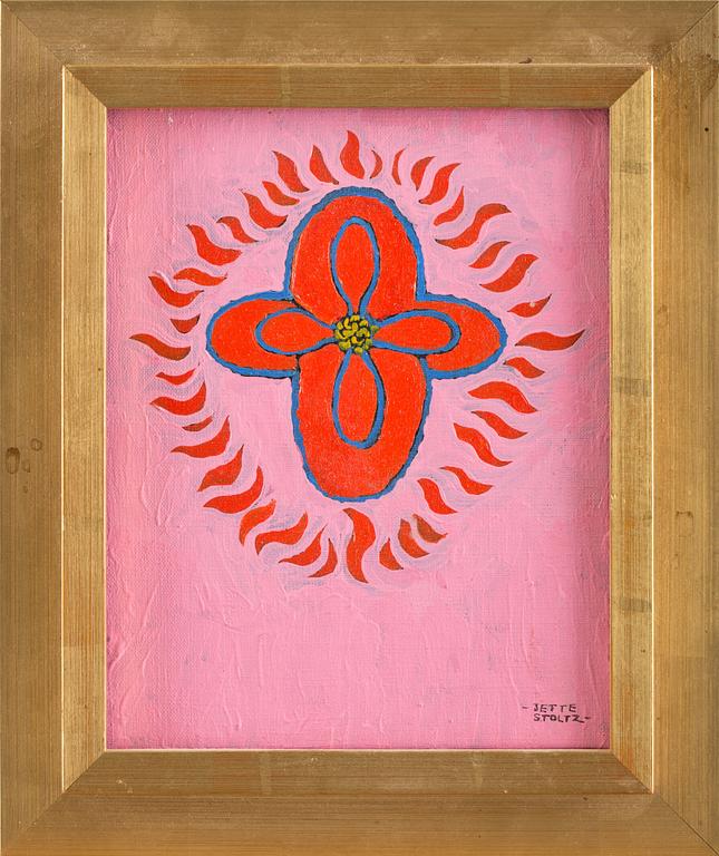 JETTE STOLTZ, olja på duk, signerad, a tergo daterad 7 augusti 1984.