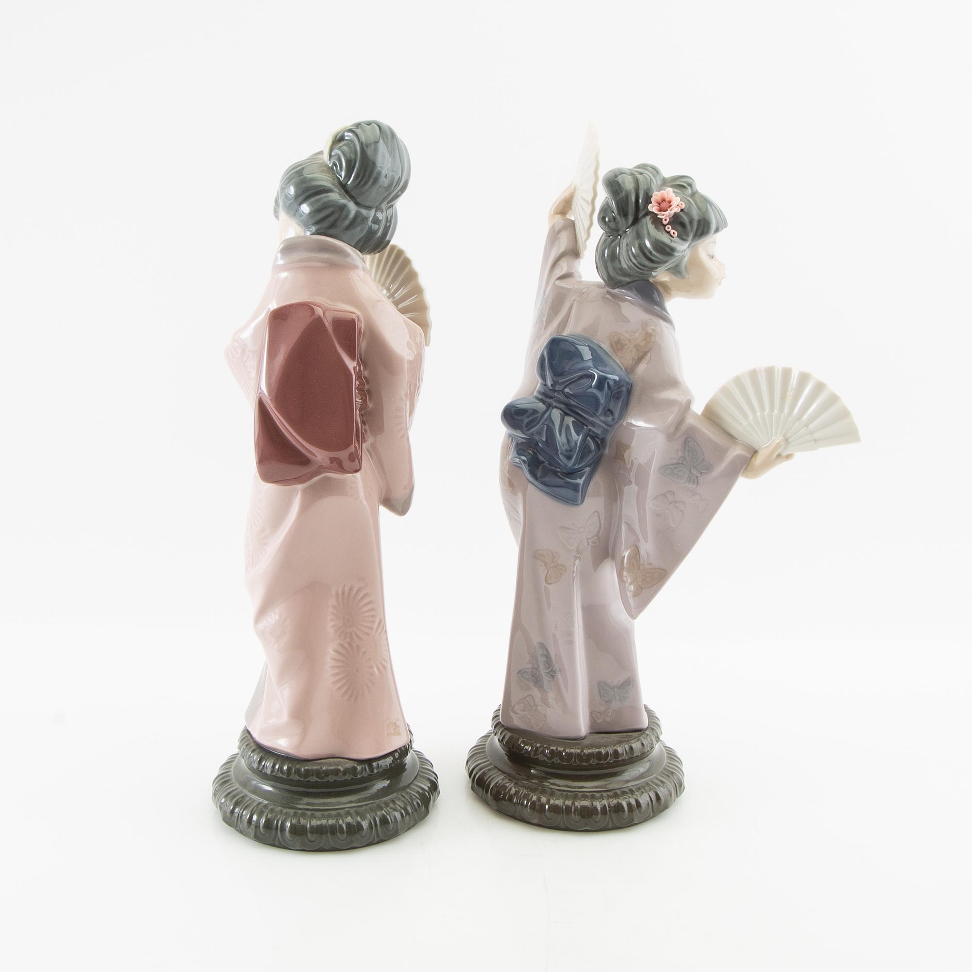 Salvador Debón, Figuriner, ett par, Lladró Spanien 1971-1978.
