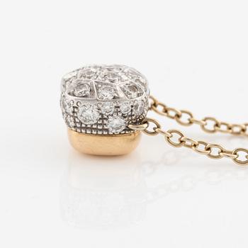 Pomellato, collier, "Nudo", 18K guld med briljantslipade diamanter.