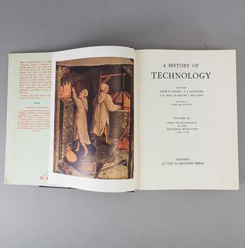 5 books "A history of technology" volume I-V.