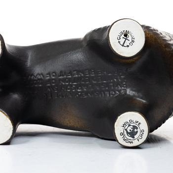 Lisa Larson, a 'Säl' and 'Utter' figurine, Gustavsberg for NK, Nordiska Kompaniet in collaboration with WWF.