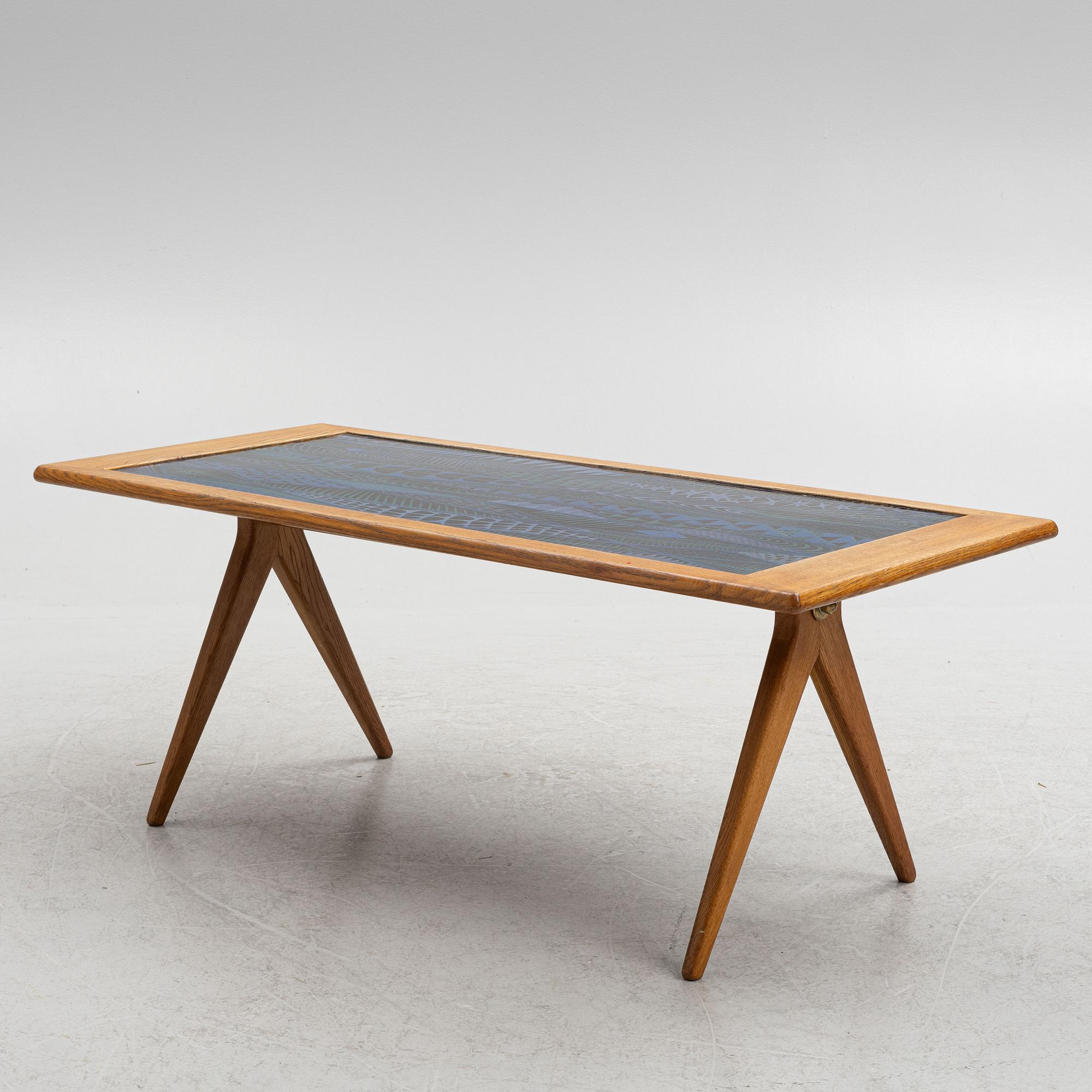 Stig Lindberg & David Rosén, a coffee table from the 'Futura' series, Nordiska Kompaniet, 1950's.