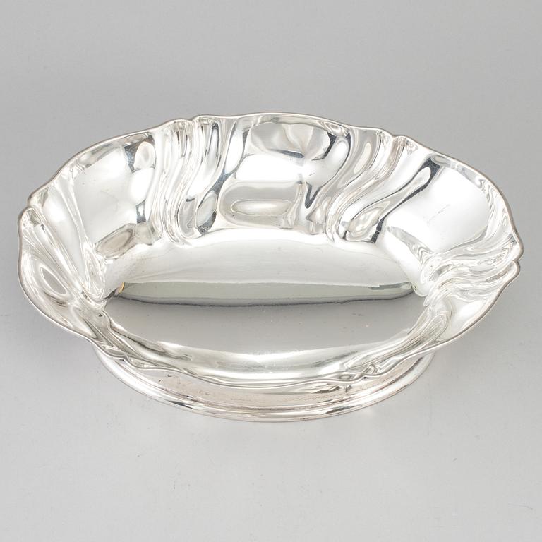 SKÅL/JARDINIÈRE, oval, silver, Köpenhamn 1920.