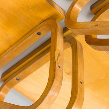 Alvar Aalto, 6 st, modell 112A för O.Y. Huonekalu- ja Rakennustyötehdas A.B. 1900-talets mitt.