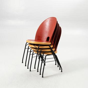 Chairs, 4 chairs, Oblado/Jazz, Blå Station, Åhus, late 20th century.