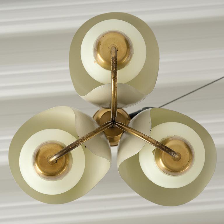 Hans Bergström, a rare ceiling lamp model "98", ateljé Lyktan, Åhus, 1940s-50s.