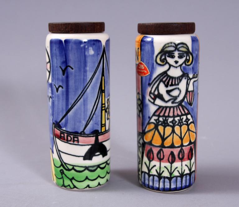 SALT- och SOCKERSTRÖARE, flintgods, Anita Nylund, Jie Gantofta.