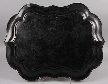 BRICKA, plåt, nyrokoko, sent 1800-tal.