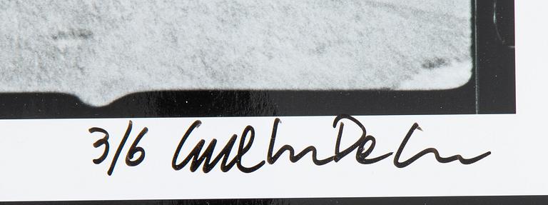 Carl Johan De Geer, photo, signed 3/6.