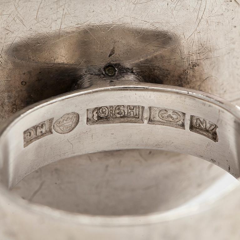 Saara Hopea, ring, silver, Ossian Hopea, Borgå 1966.