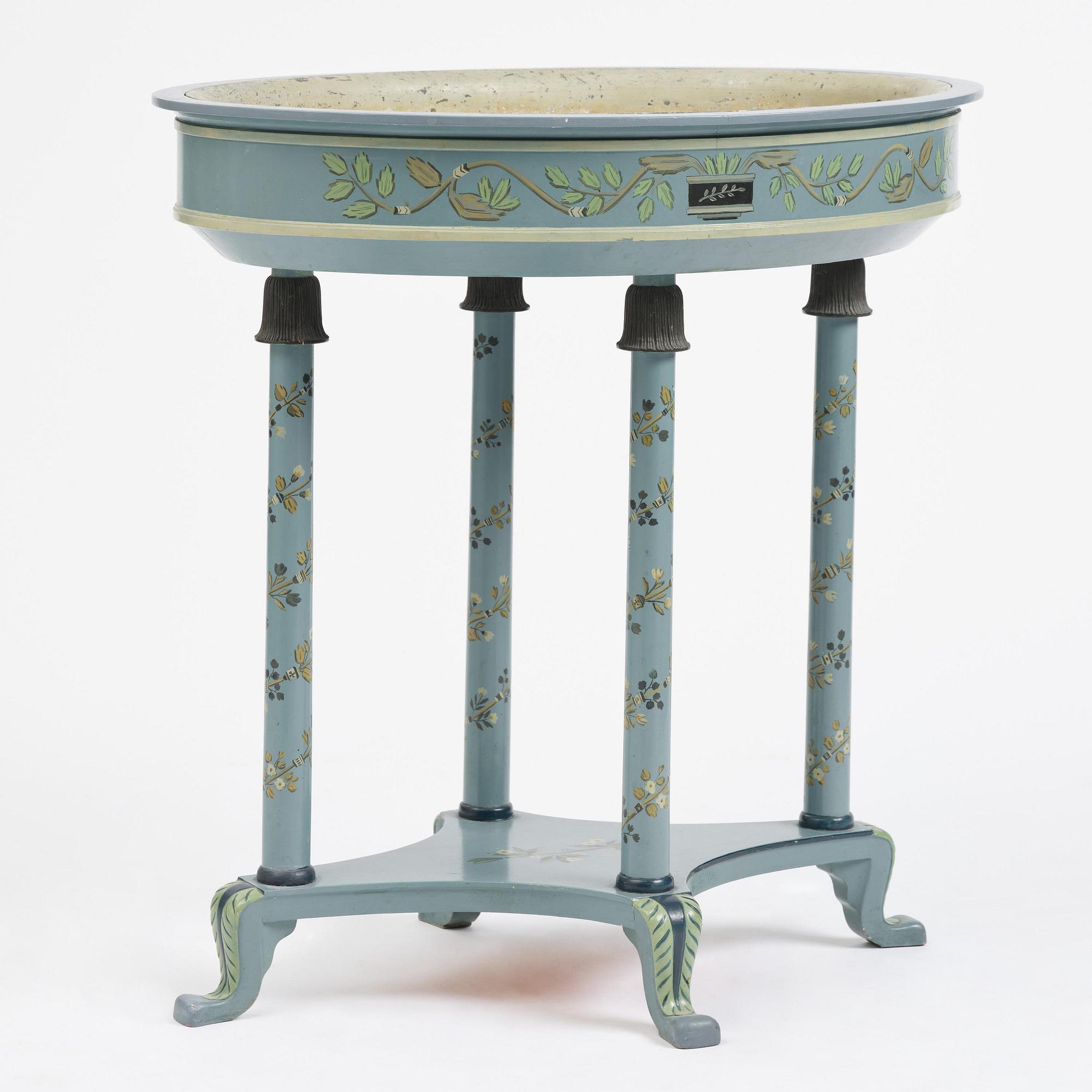 Carl Malmsten, a Swedish Grace flower table, cabinetmaker Albin Johansson, Stockholm, for Villa Kvikkjokk, 1927.