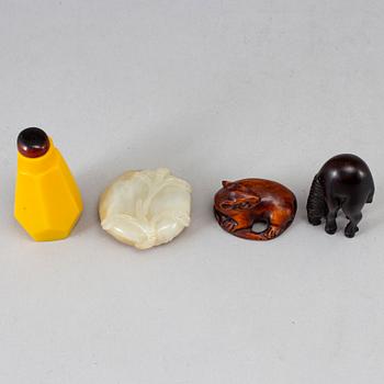 Four objects, Japan and China, 20th century.