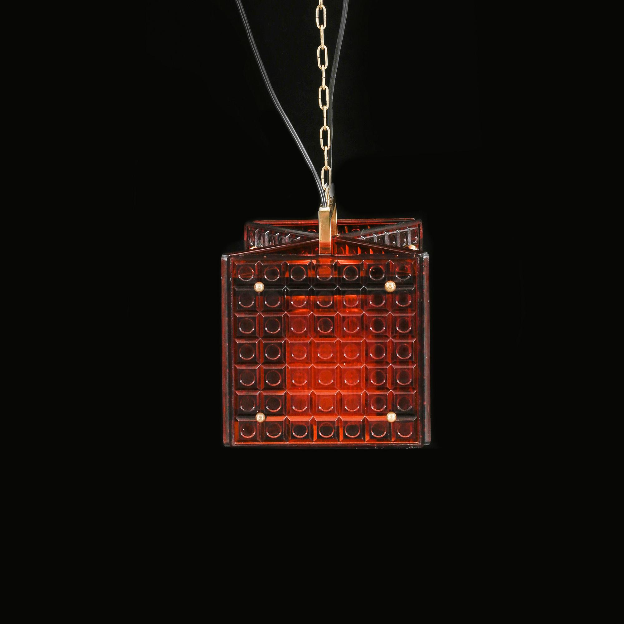 TAKLAMPA, Mac Hegerup för Kronobergs Belysning, 1900-talets tredje kvartal. Total höjd ca 105 cm.