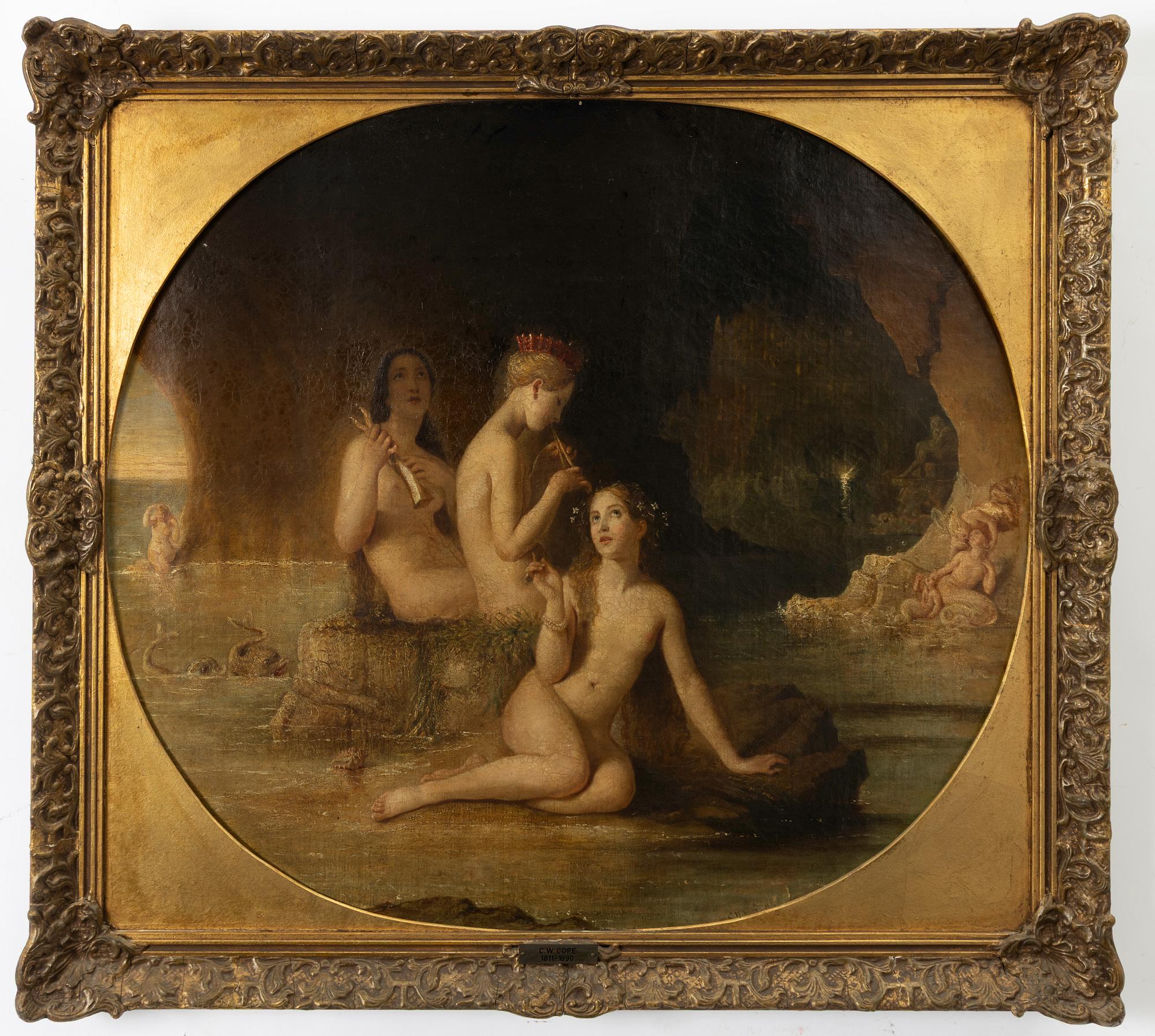 Charles West Cope, attributed to, Three nymphs.