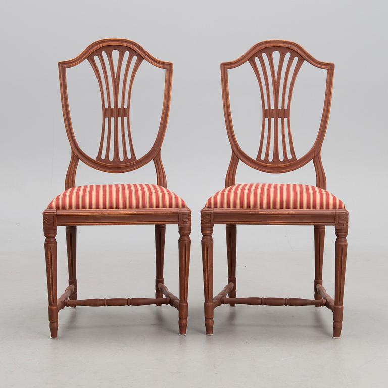 STOLAR, 6 ST, sengustavianska, Sverige, ca 1800.