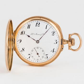 HENRY MOSER & CIE, pocket watch, 50,5 mm, hunter.