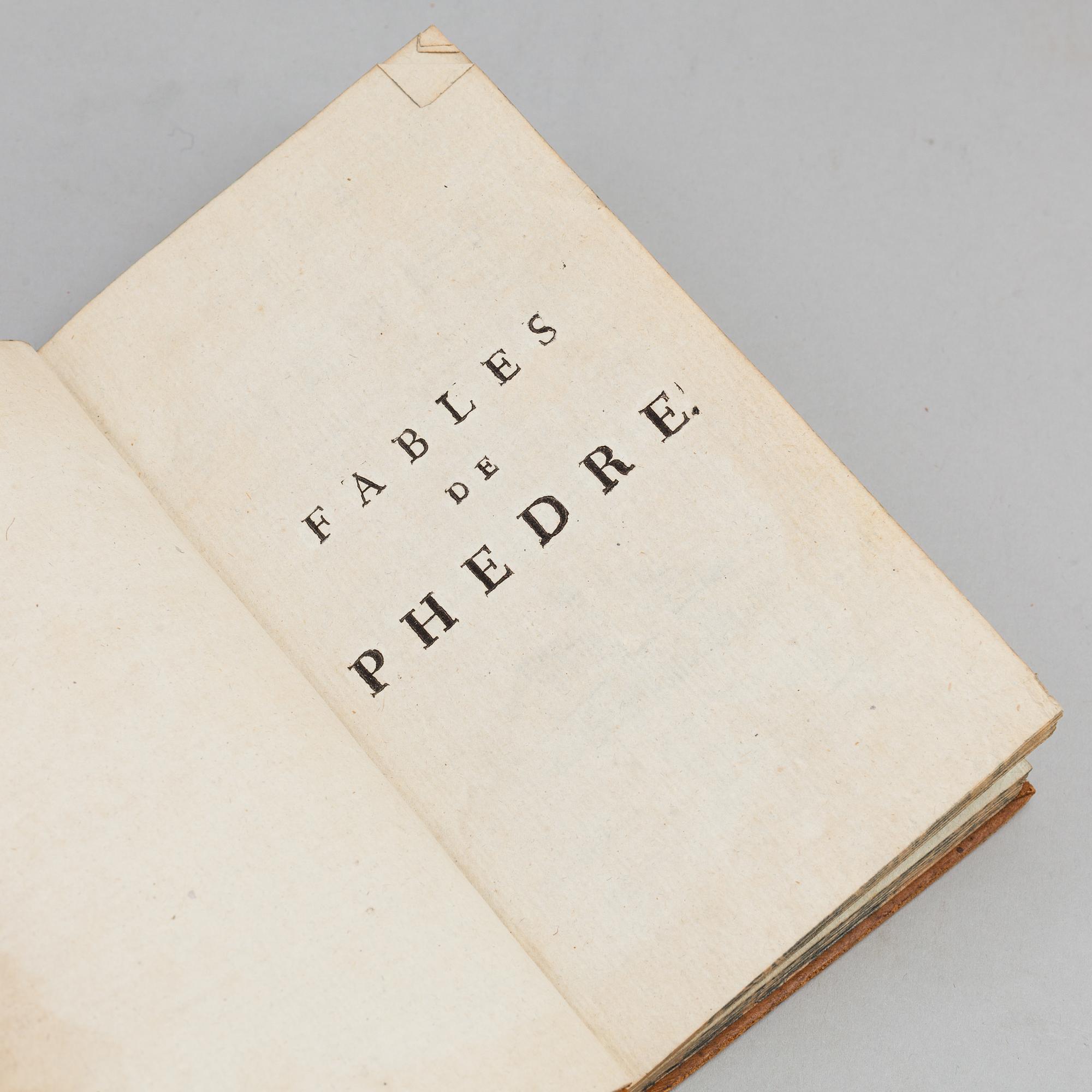 BOKBAND, 6 helskinn samt 3 halvfranska, 17-1800-tal.