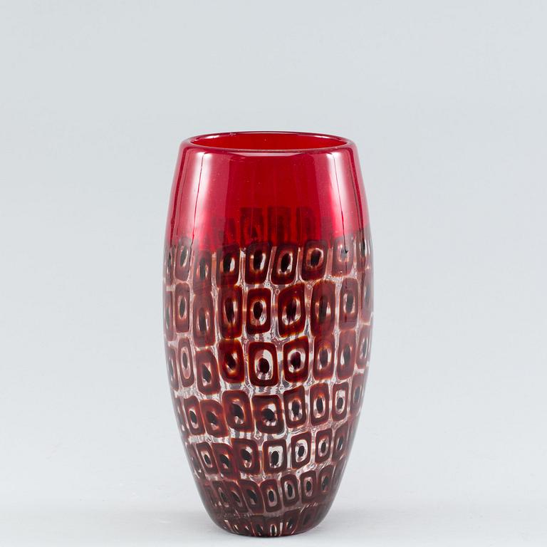 A Murrine glass vase by Vittorio Ferro for Fratelli Pagnin 1990-2000.