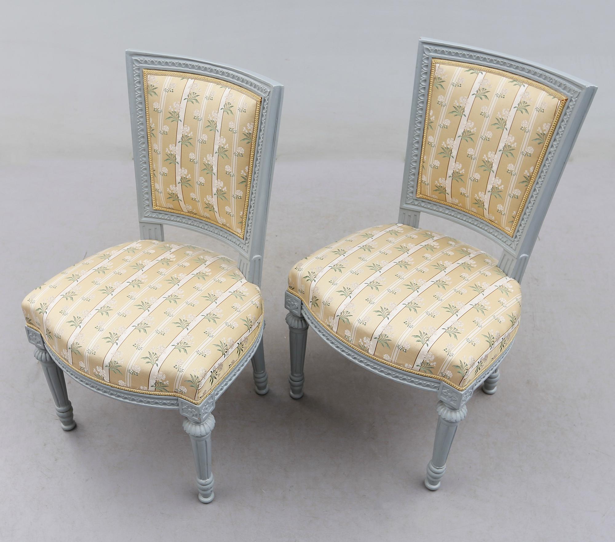 STOLAR, 1 par, gustavianska, 1700-talets slut.