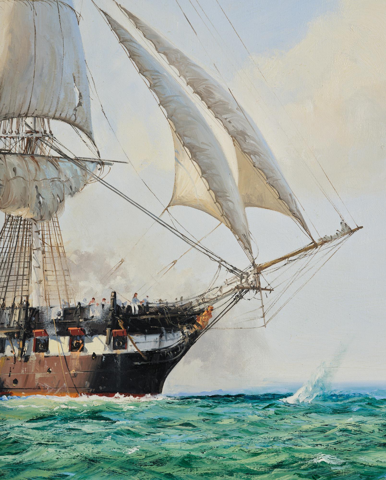 Barry Mason, "Shannon" in battle with "Chesapeake".