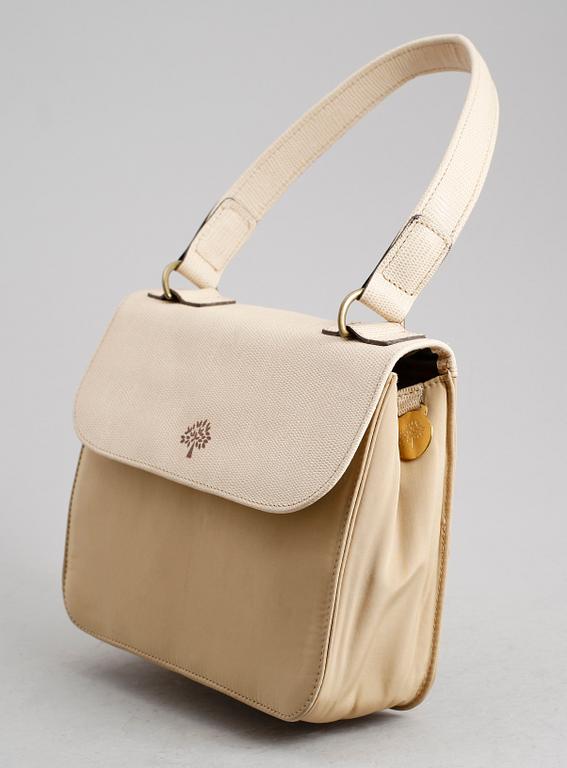 HANDVÄSKA, Mulberry, textil och läder.