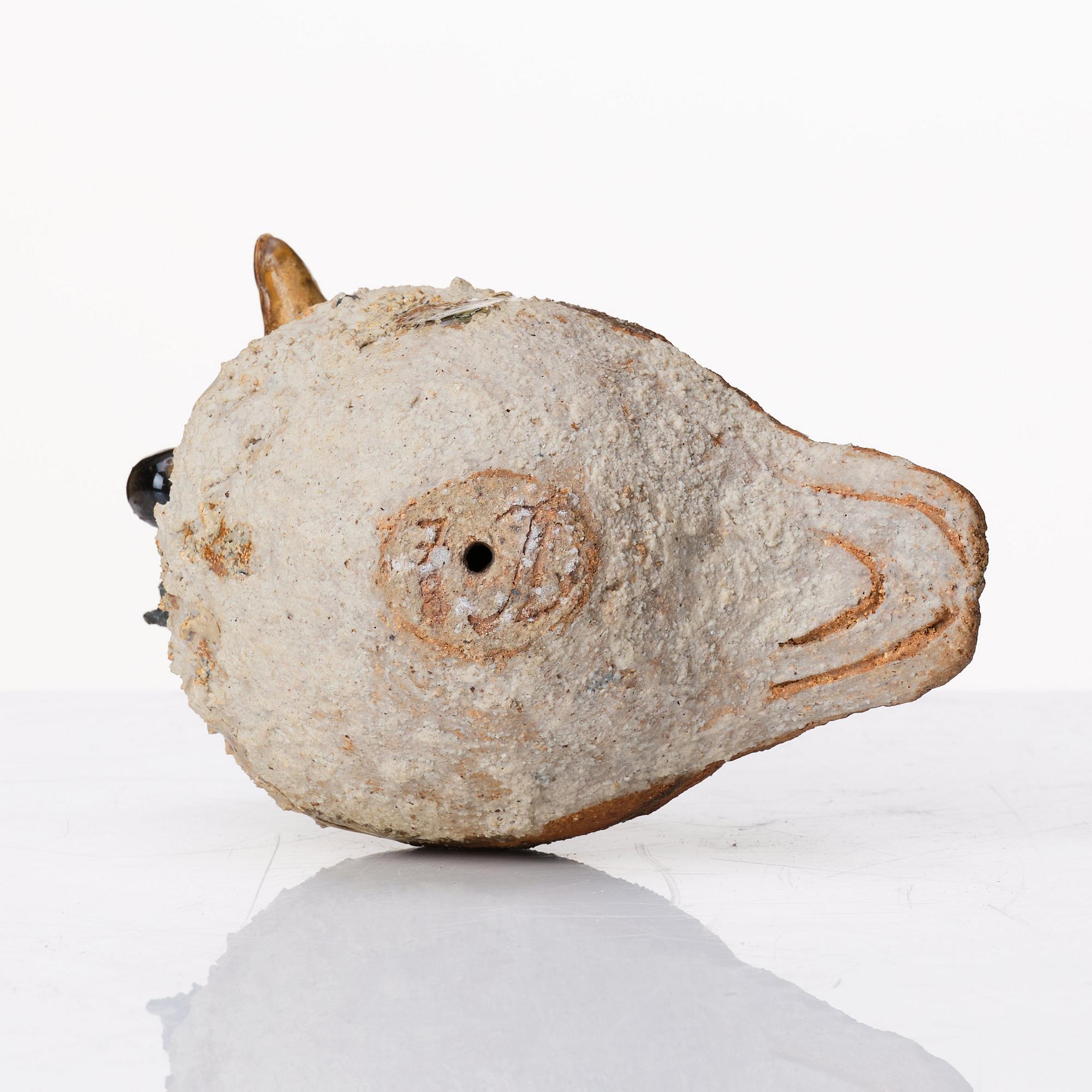 Tyra Lundgren, skulptur, fågel, egen atelje, 1978.