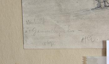 GELLERSTEDT, ALBERT, teckning, monogramsign o dat 1869.