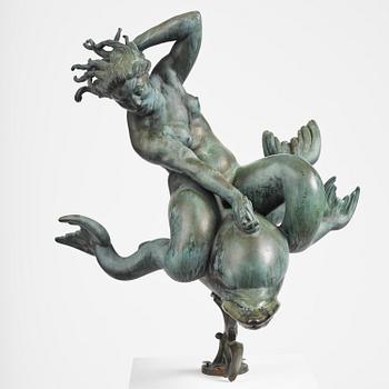 Carl Milles, "Solglitter" / "Najad på delfin" (Sunglitter / Naiad and dolphin).