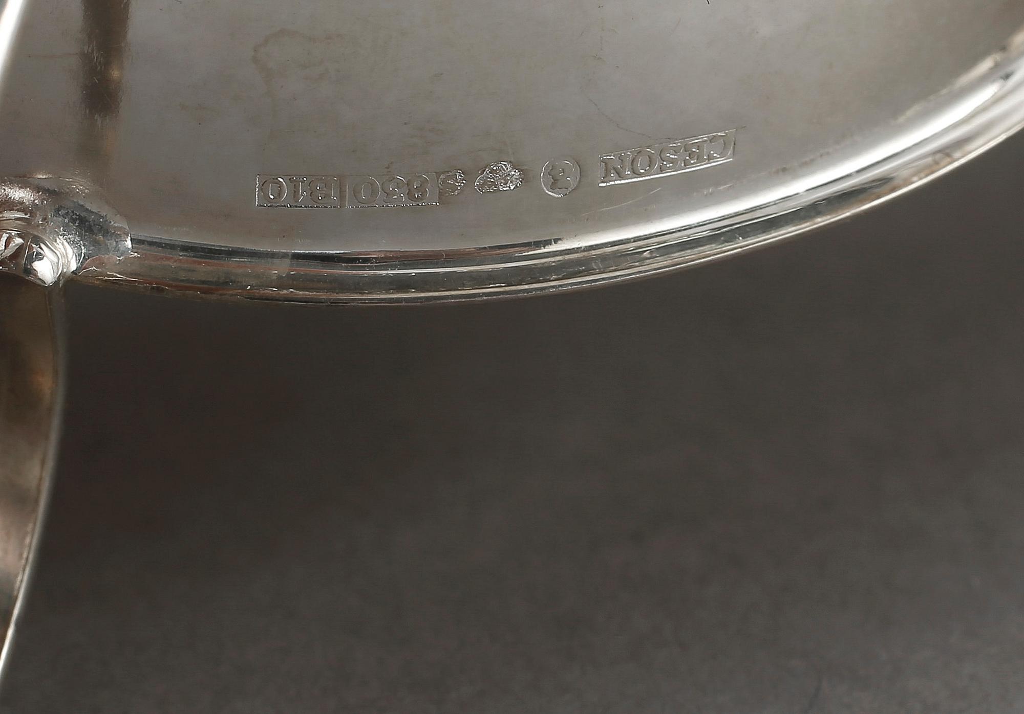 PUNSCHMUGGAR, 18 st, silver, Ceson, BEFA och GAB,  1968-85. Vikt 585 g.