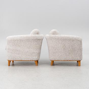 A pair of armchairs, Bröderna Andersson, later part of the 20th century.
