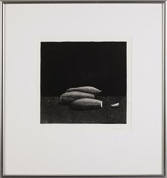 PENTTI KASKIPURO, etsning, signerad, daterad 1981 och numrerad 8/100.