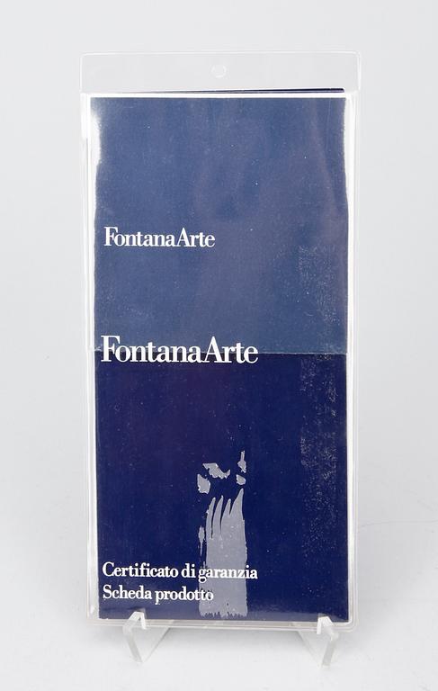 A Gae Aulenti 'Tavola con Ruote' table, Fontana Arte, Italy.