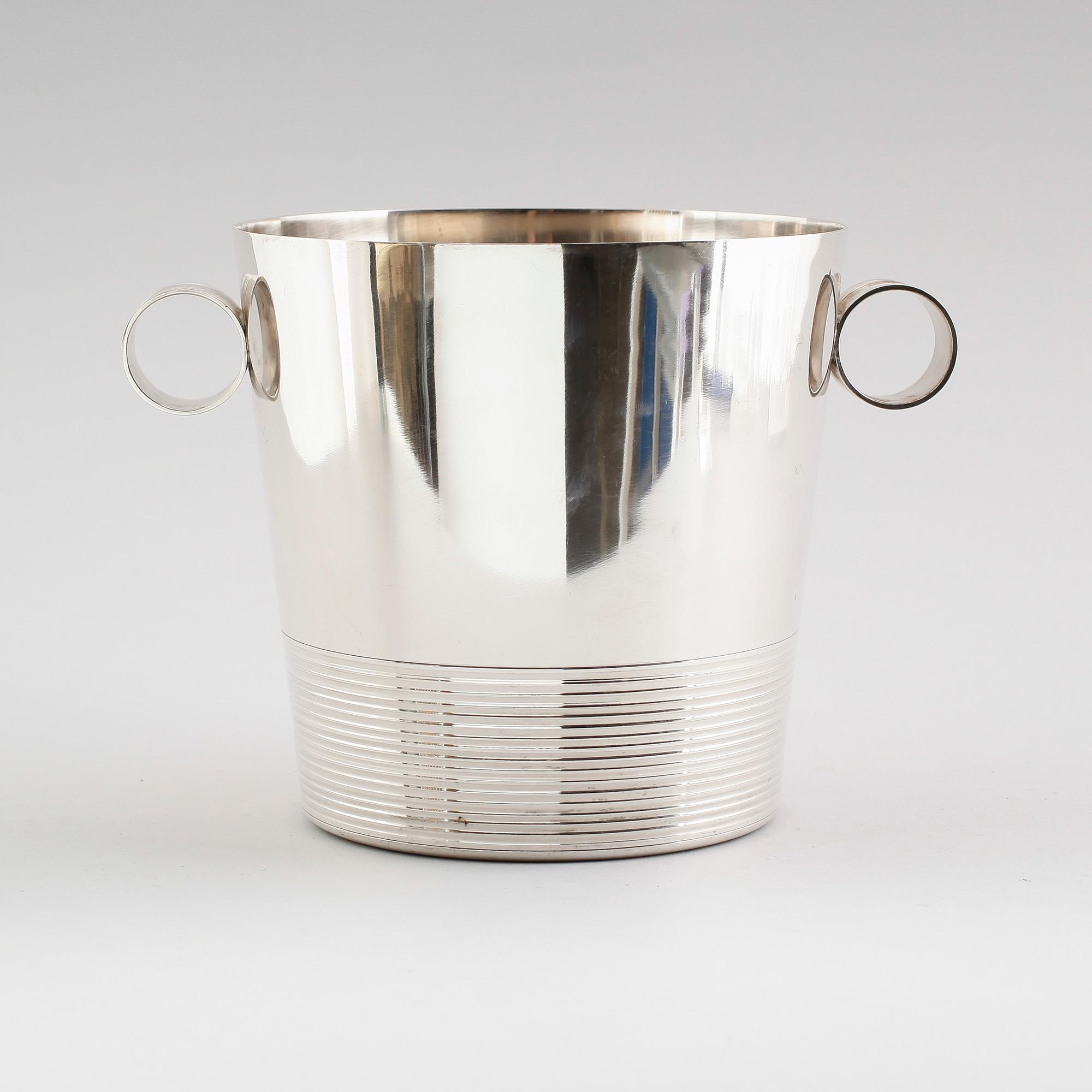 CHAMPAGNEKYLARE, nysilver, art déco, 1900-talets första hälft.