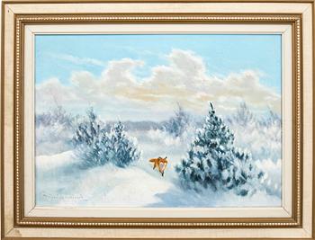 Henning Hougaard, oil on canvas signed.