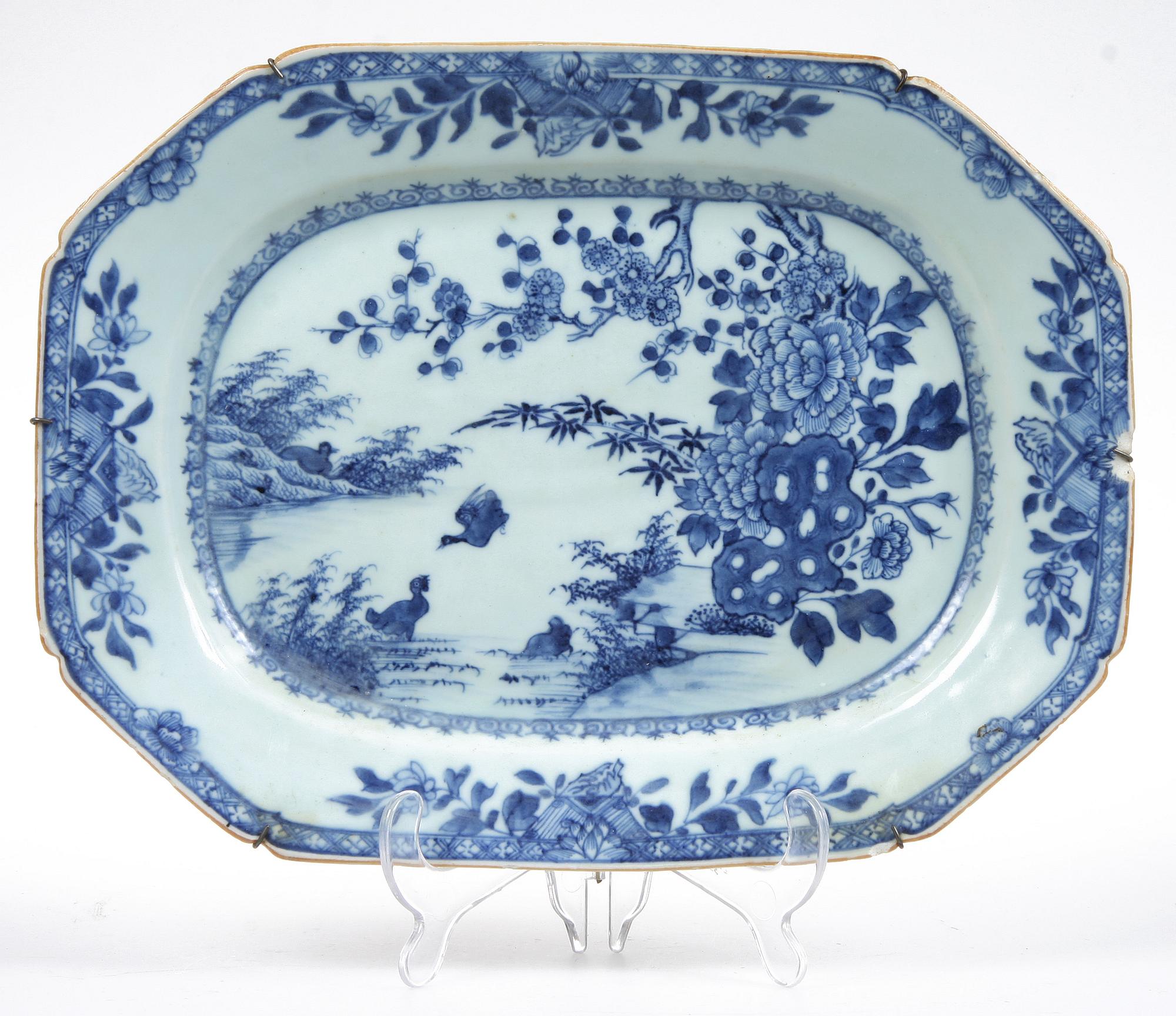 STEKFAT, porslin, Kina, 1700-tal.