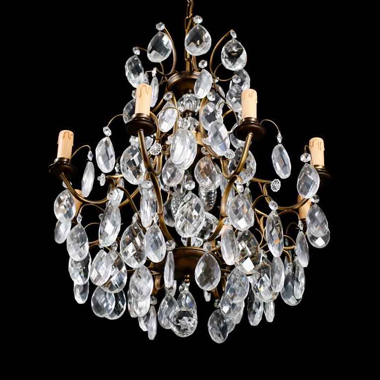 LJUSKRONA, barockstil, Reijmyre, 1900-talets andra hälft. Höjd ca 66 cm.