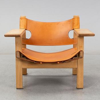 A model 226 easy chair, 'Den spanske stolen' by Børge Mogensen for Fredericia stole fabrik. Designed 1958.