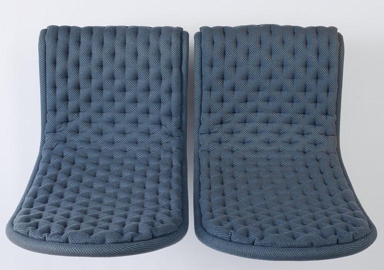 Verner Panton, fåtöljer, ett par, "System 1-2-3", Fritz Hansen, Danmark, 1970-tal.