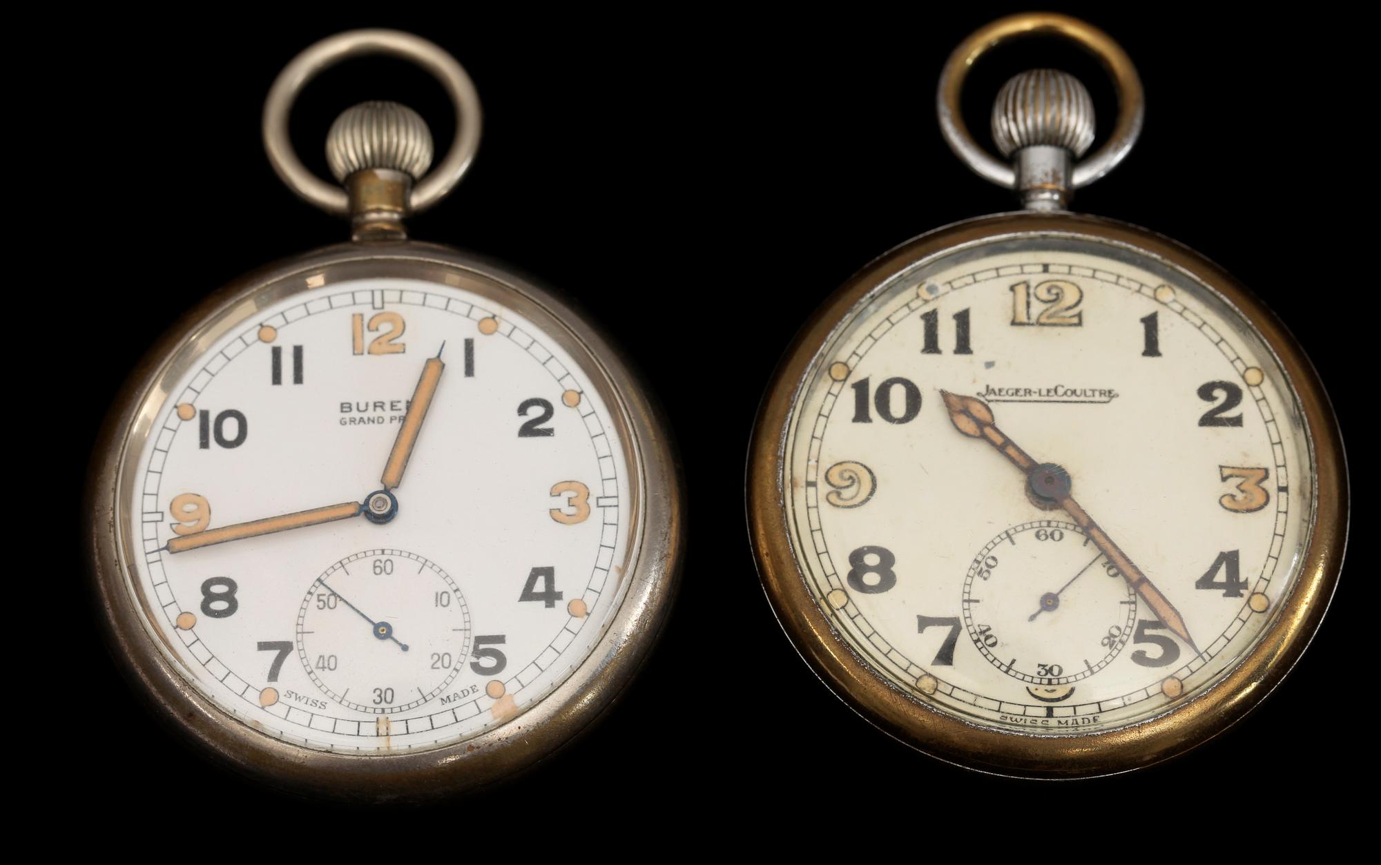 HERRFICKUR, 2 st. För militärt ändamål. Jaeger le Coultre och Buren.