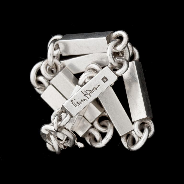 ARMBAND med ÖRHÄNGEN, Sterlingsilver, Wiwen Nilsson samt örhängen med importstämplar, WN,.Totalvikt ca 30g.