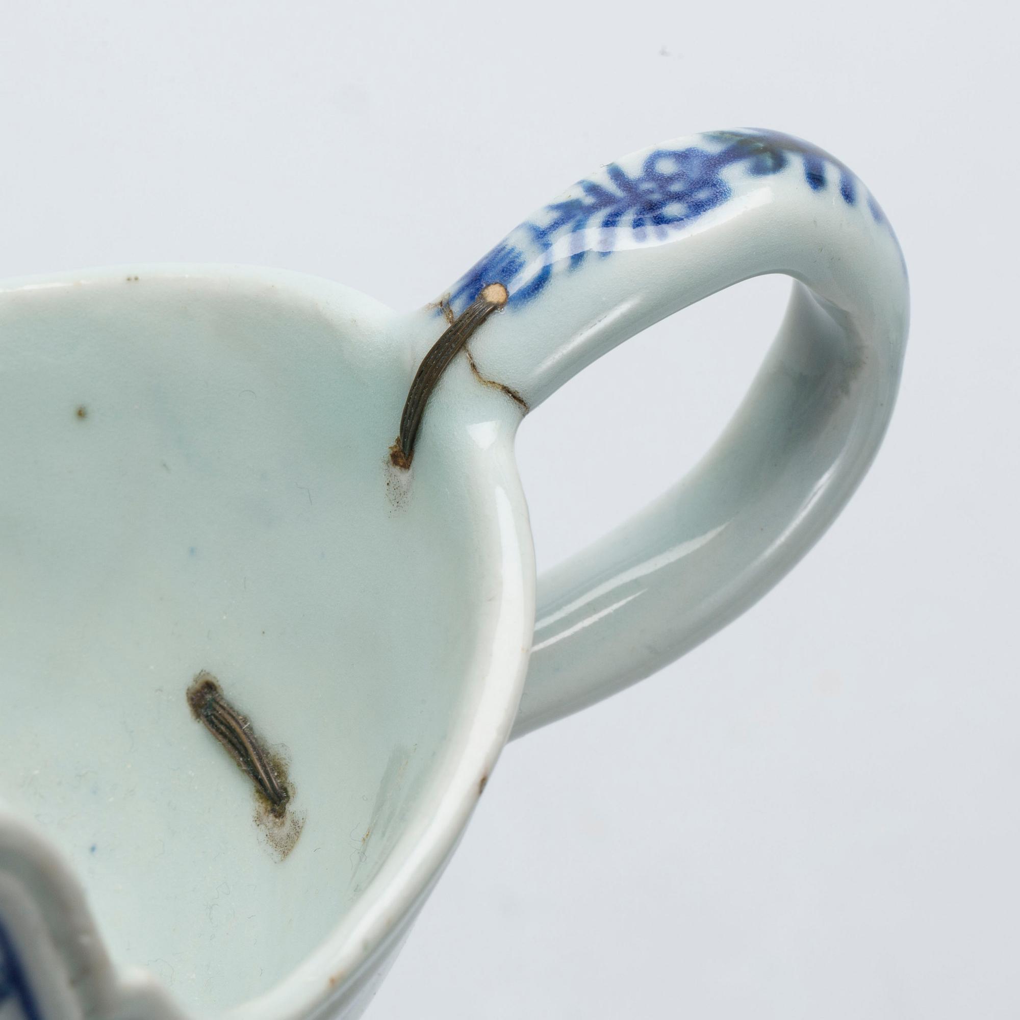 SÅSSNIPOR, 2 st, porslin, Qianlong, Kina, 1700-tal.