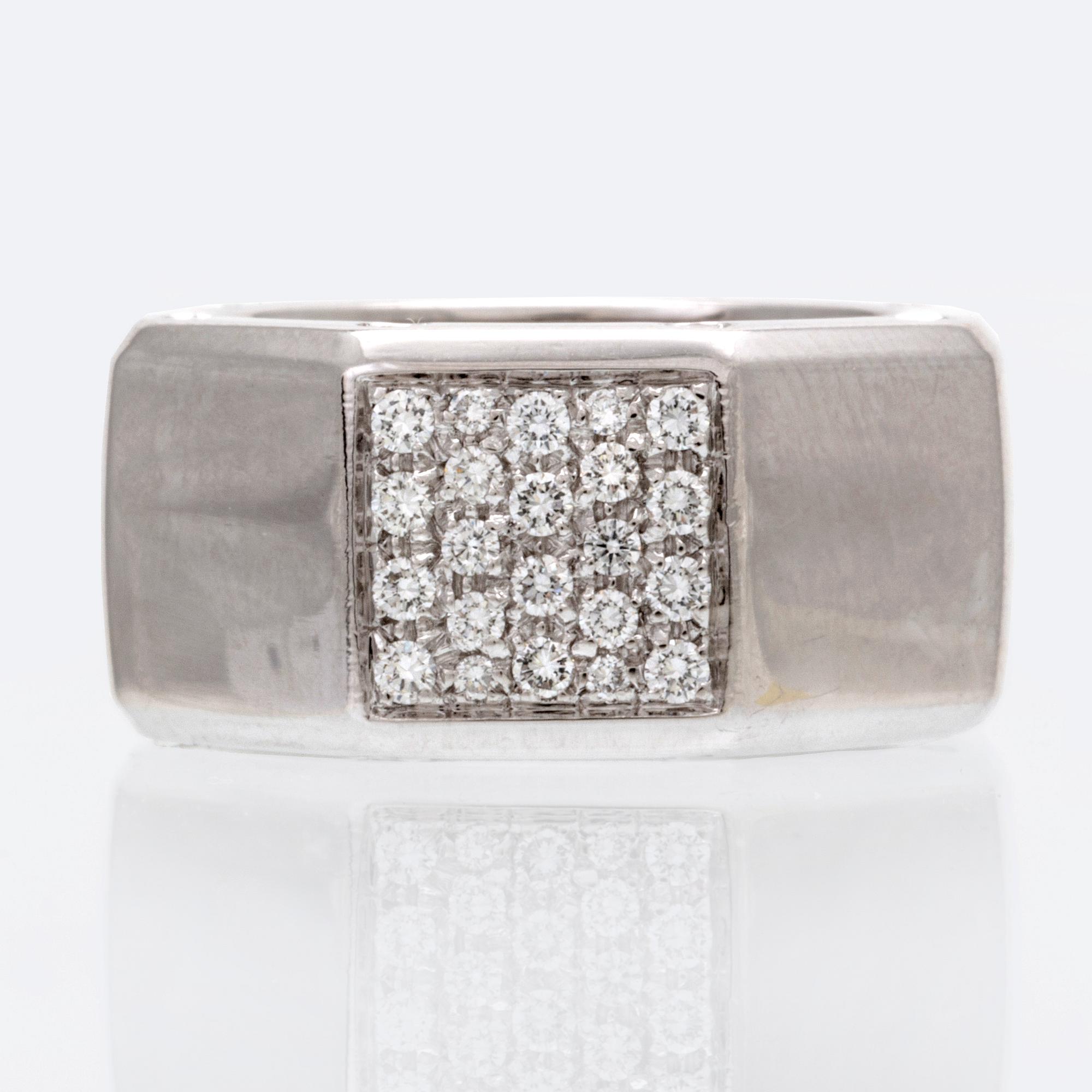 Audemars Piguet, ring, 18K vitguld med briljanter ca 0,80 ct, storlek 17,5/55.