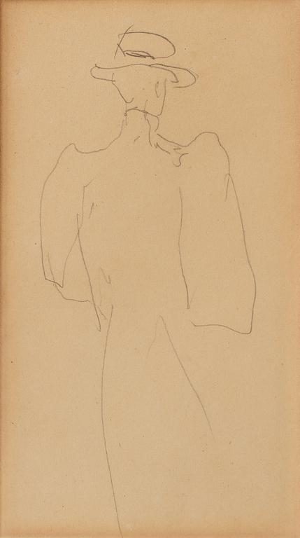 Henri de Toulouse-Lautrec, 'Silhouette de femme de dos'.