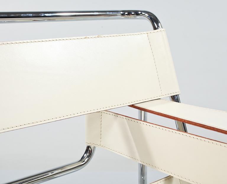 FÅTÖLJ, "Wassily", Marcel Breuer, Gavina, Made in italy, 1980-tal.