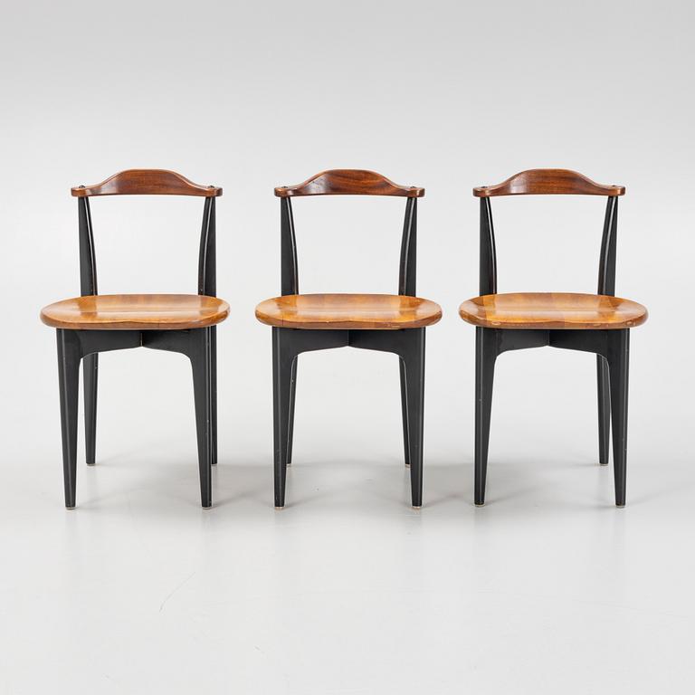 A set of three 'Thema' chairs by Yngve Ekström, mid 20th Century.