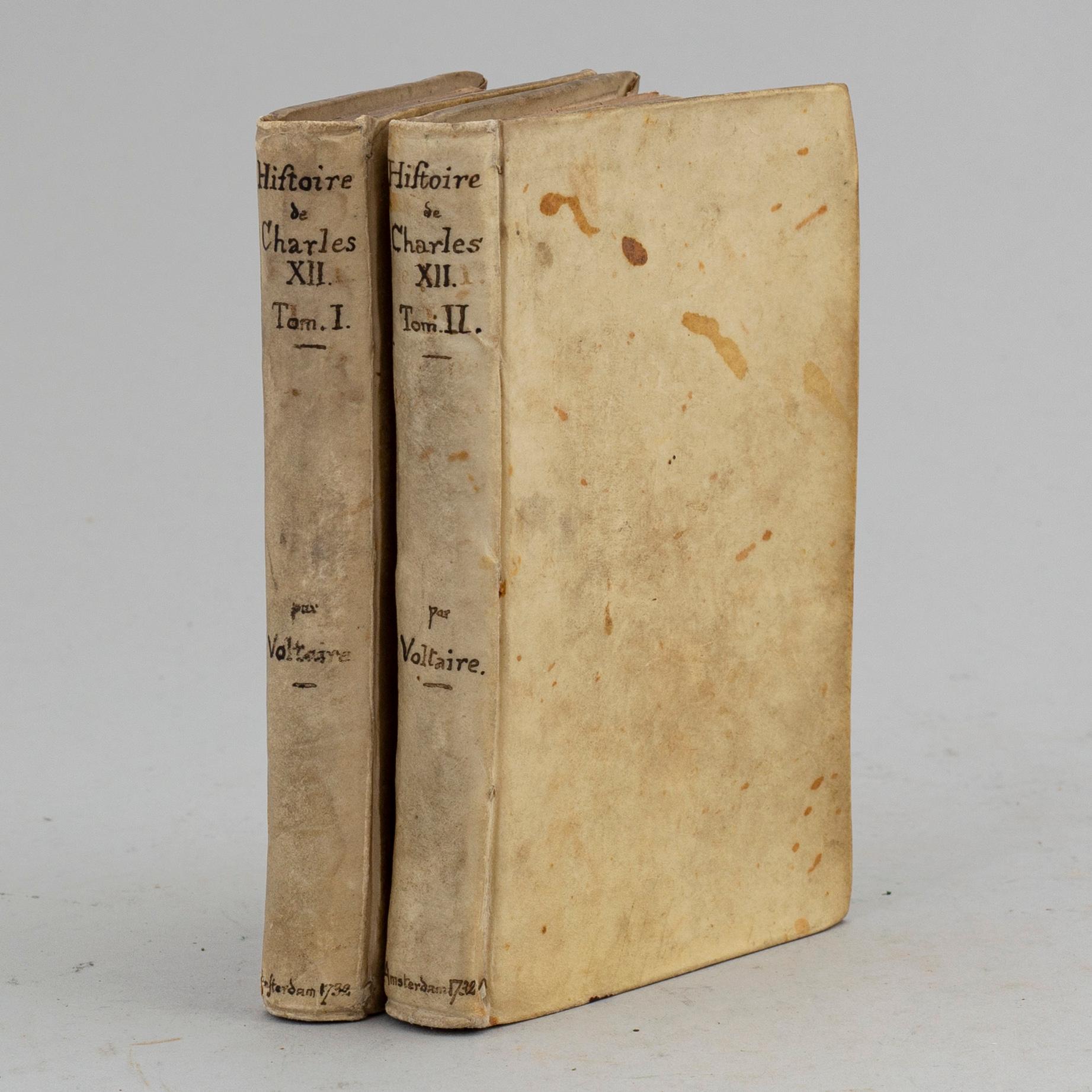 Karl XII:s historia, 1732 (2 vol).